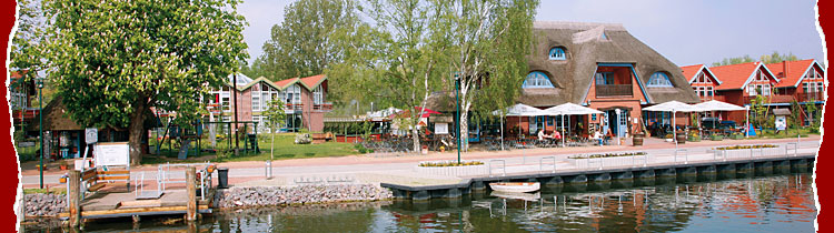 Promenade und Fischerhaus in Plau am See